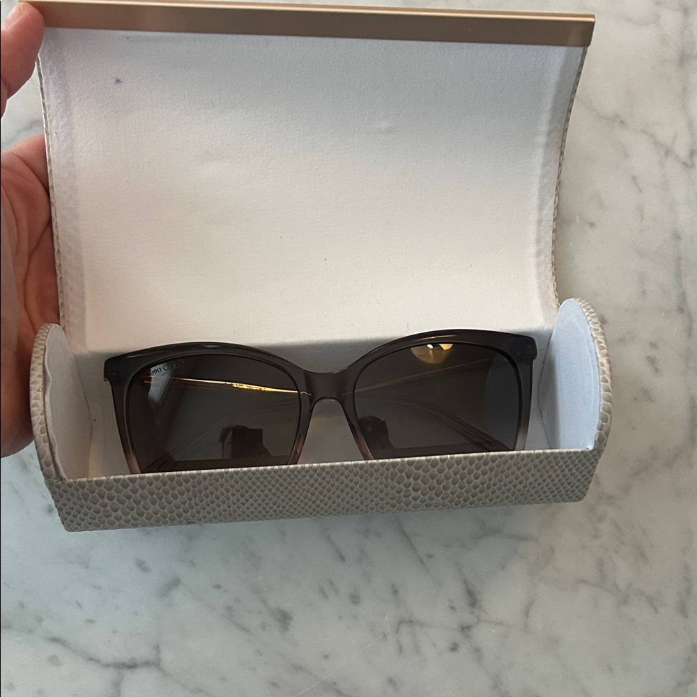Jimmy Choo Nerea Black and Brown Sunglasses - Picture 6 of 6